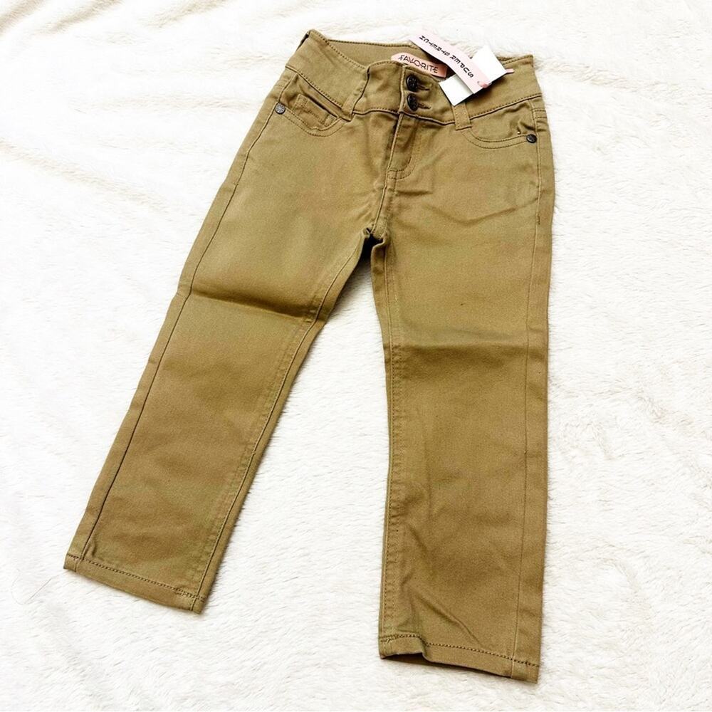 New Toddler Girls khaki pants sz 2T